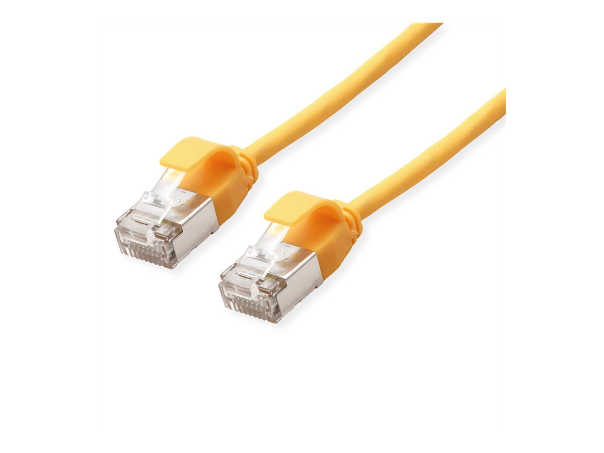 ROLINE U/FTP DataCenter Patchkabel Kat 6A Class EA LSOH slim gelb 5m - Verpackung