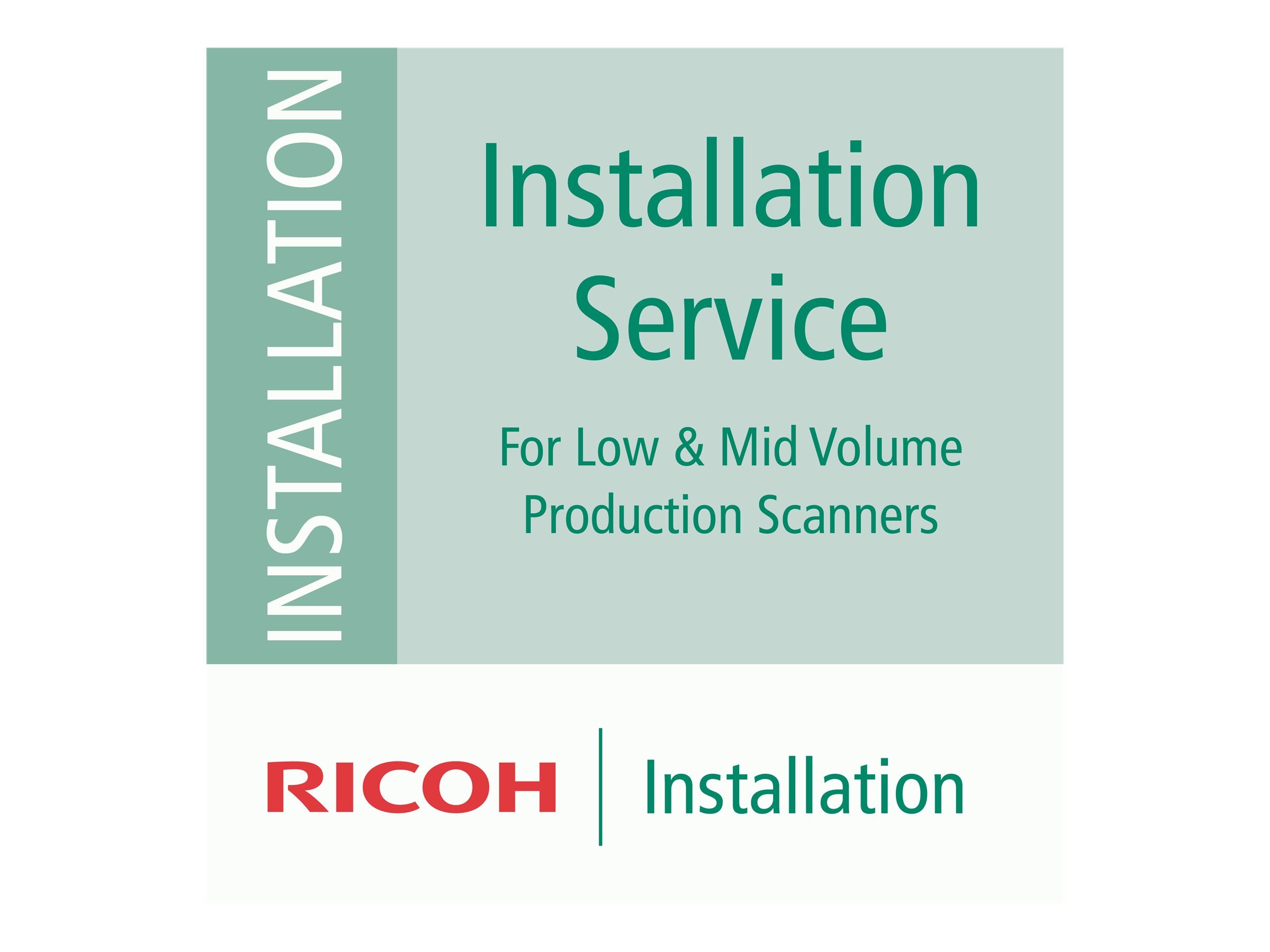 RICOH Installationsservice Scanner Vorderansicht