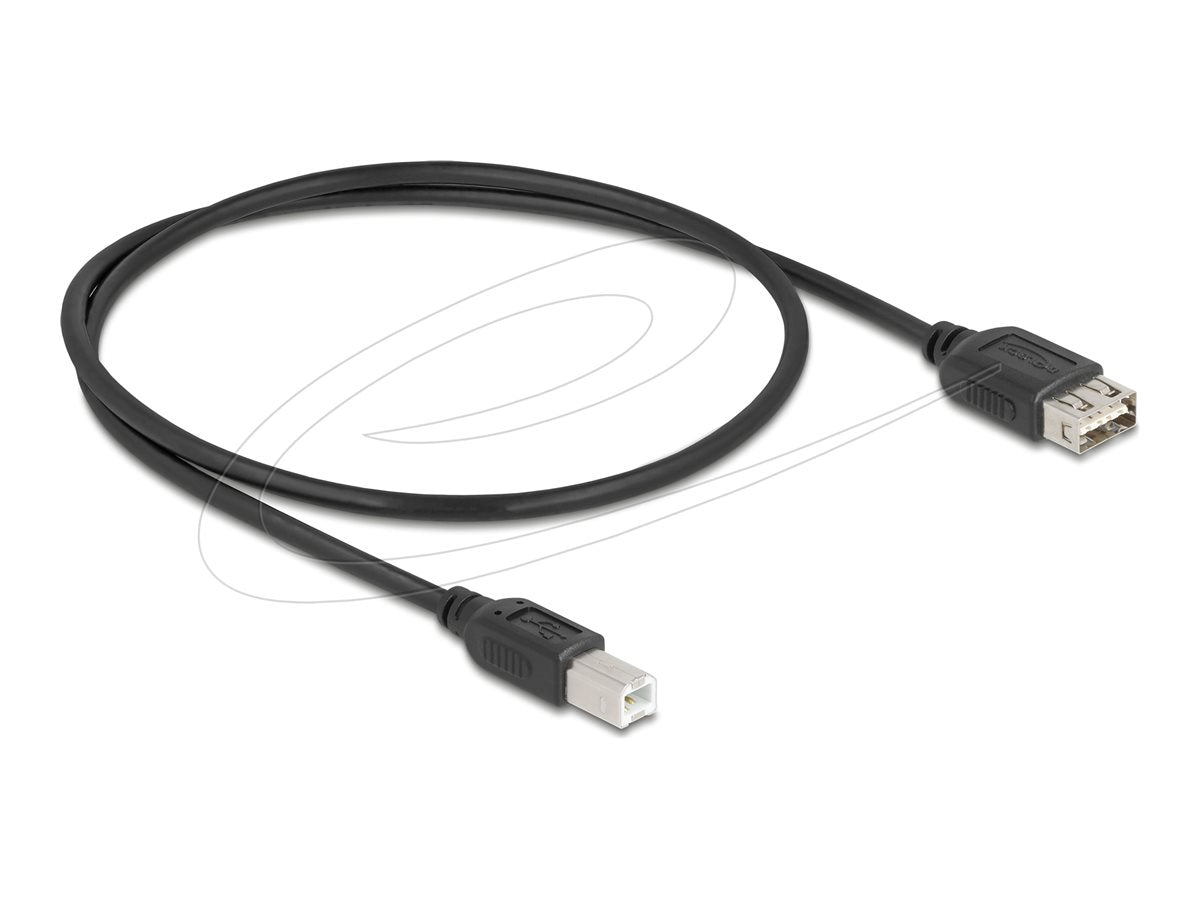 DELOCK USB 2.0 Kabel USB Typ-B Stecker zu EASY USB Typ-A Buchse 0,5m - Vorderansicht