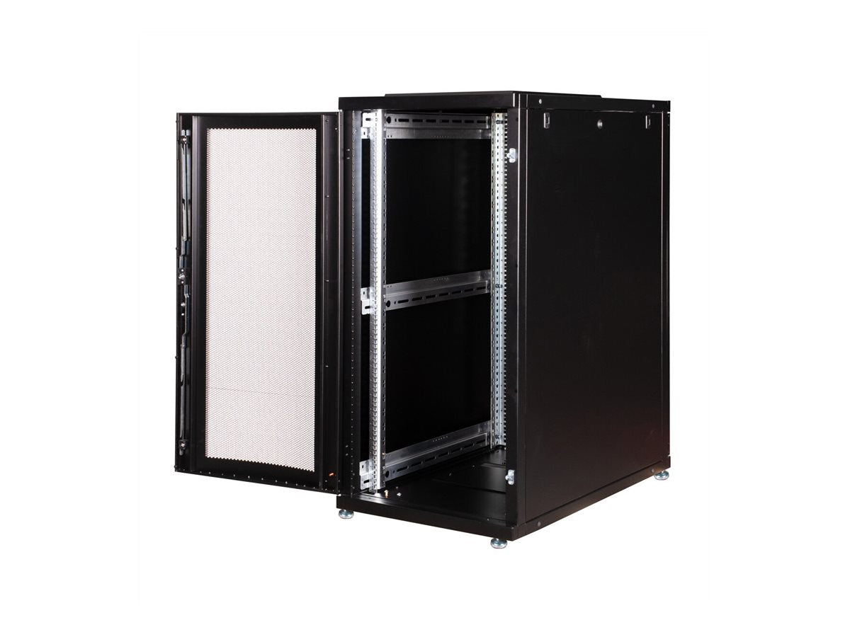 ROLINE Serverschrank 48,26cm 19Zoll 26 HE 600x1000 BxT schwarz - Innenansicht