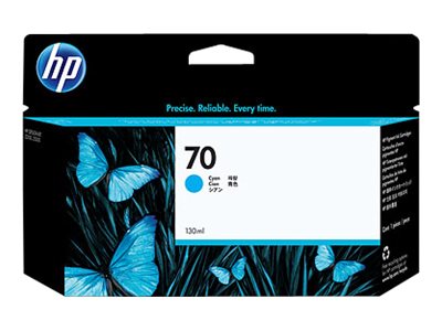 HP 70 original Tintenpatrone C9452A cyan im Einsatz
