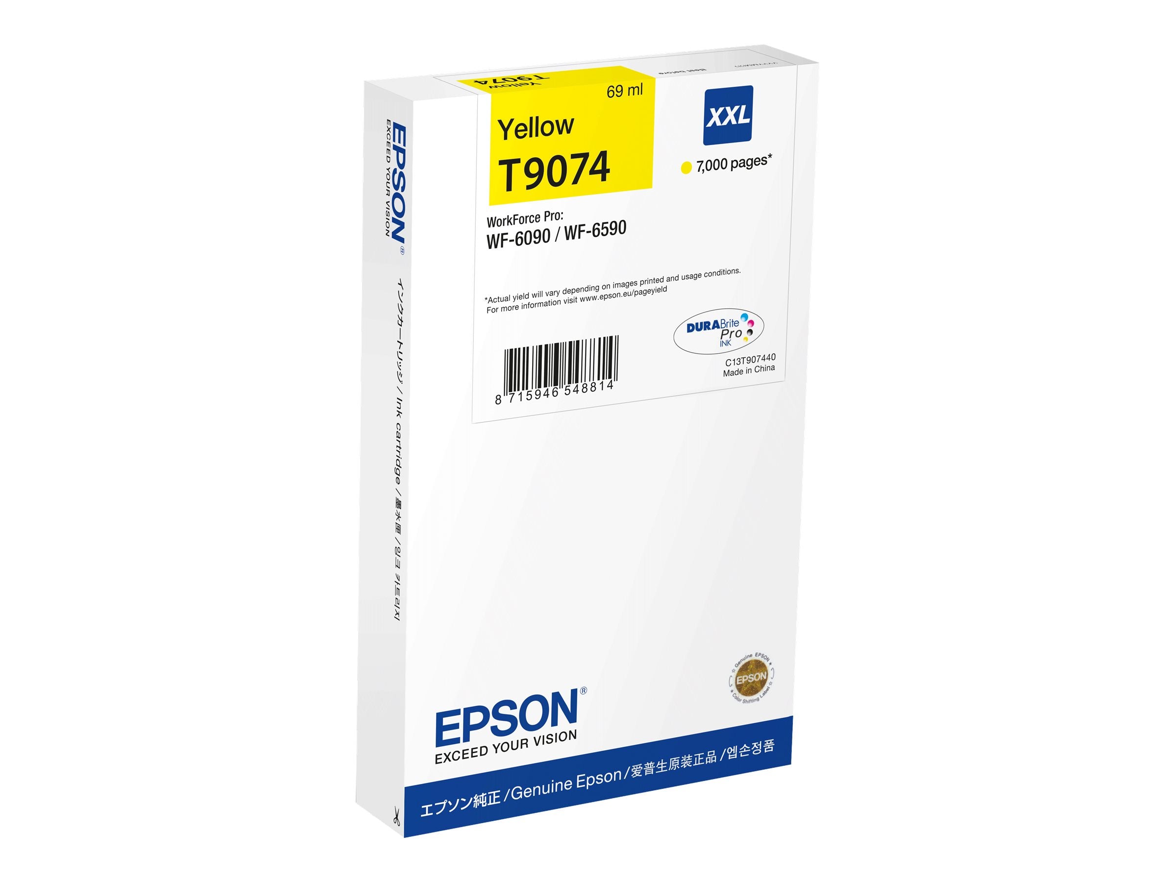 EPSON 1LB WF-6xxx Ink Cartridge Yellow XXL - Vorderansicht