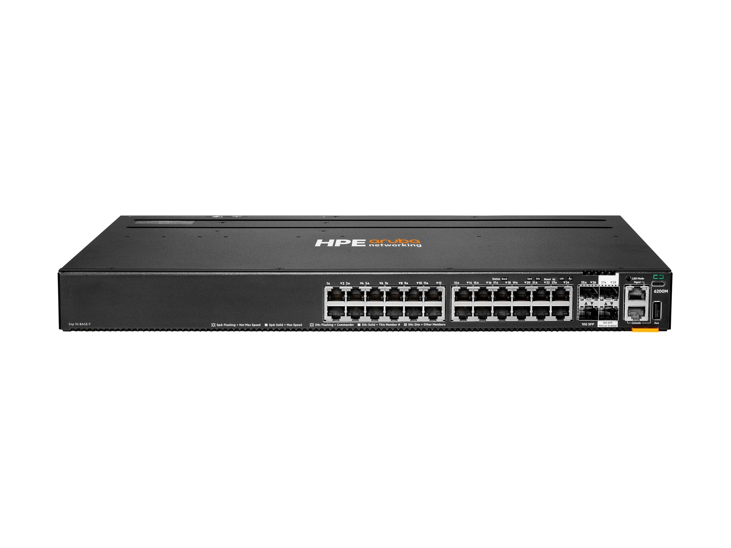 HPE Aruba 6200M 24G 4SFP+ Switch Verpackung