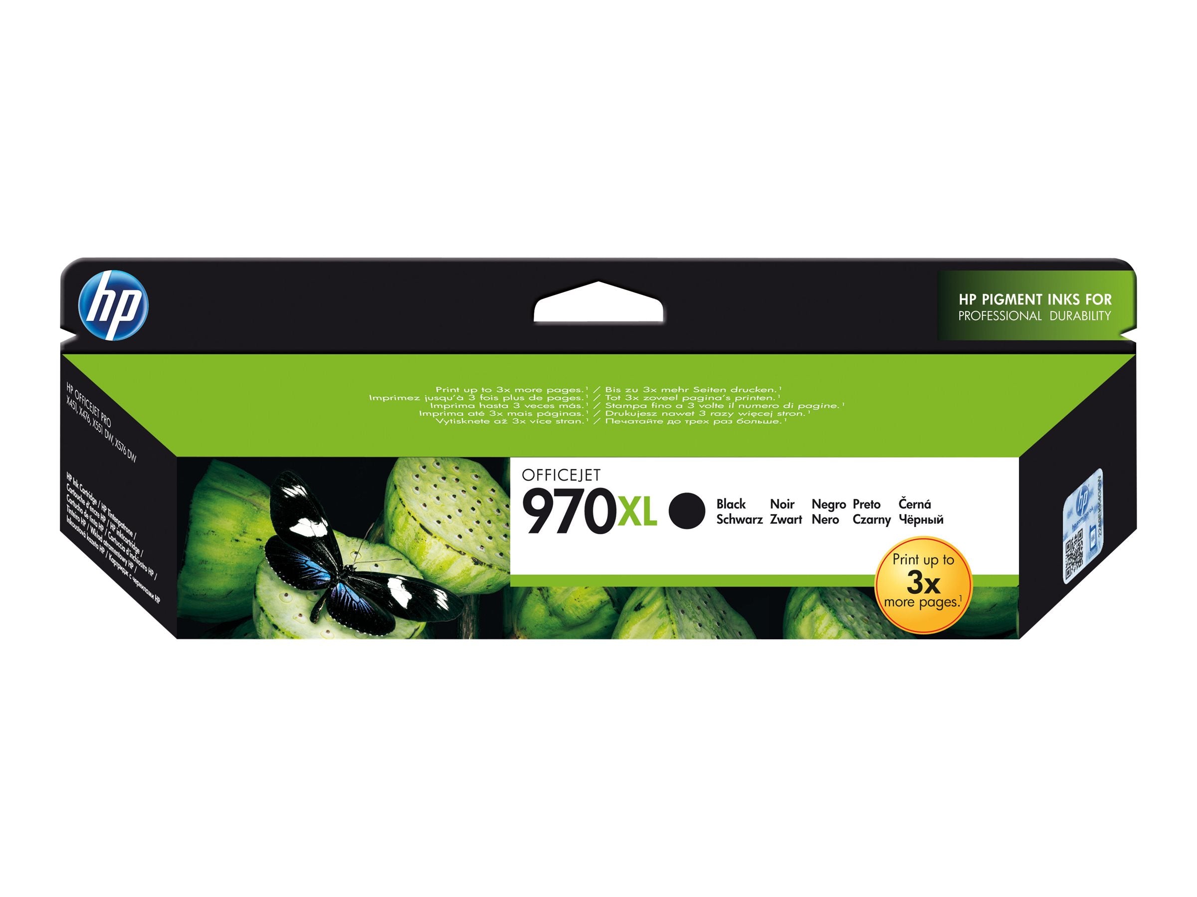 Verpackung der HP 970XL original Ink cartridge CN625A black