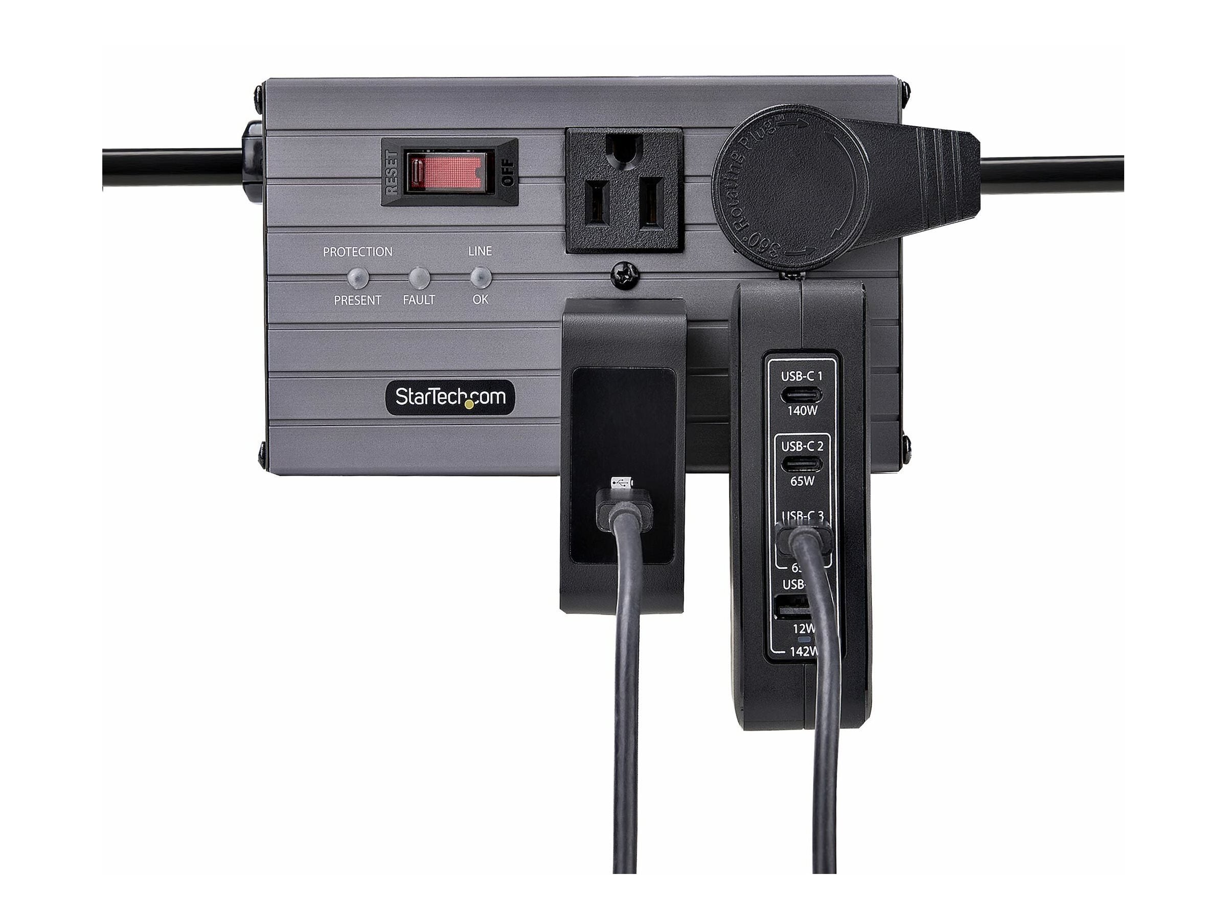 STARTECH.COM 140W USB-C-Wandladegerät 3x USB-C/1x USB-A PD 3.1 Internationaler GaN-Ladegerät fur MacBook/Dell XPS/Inspiron