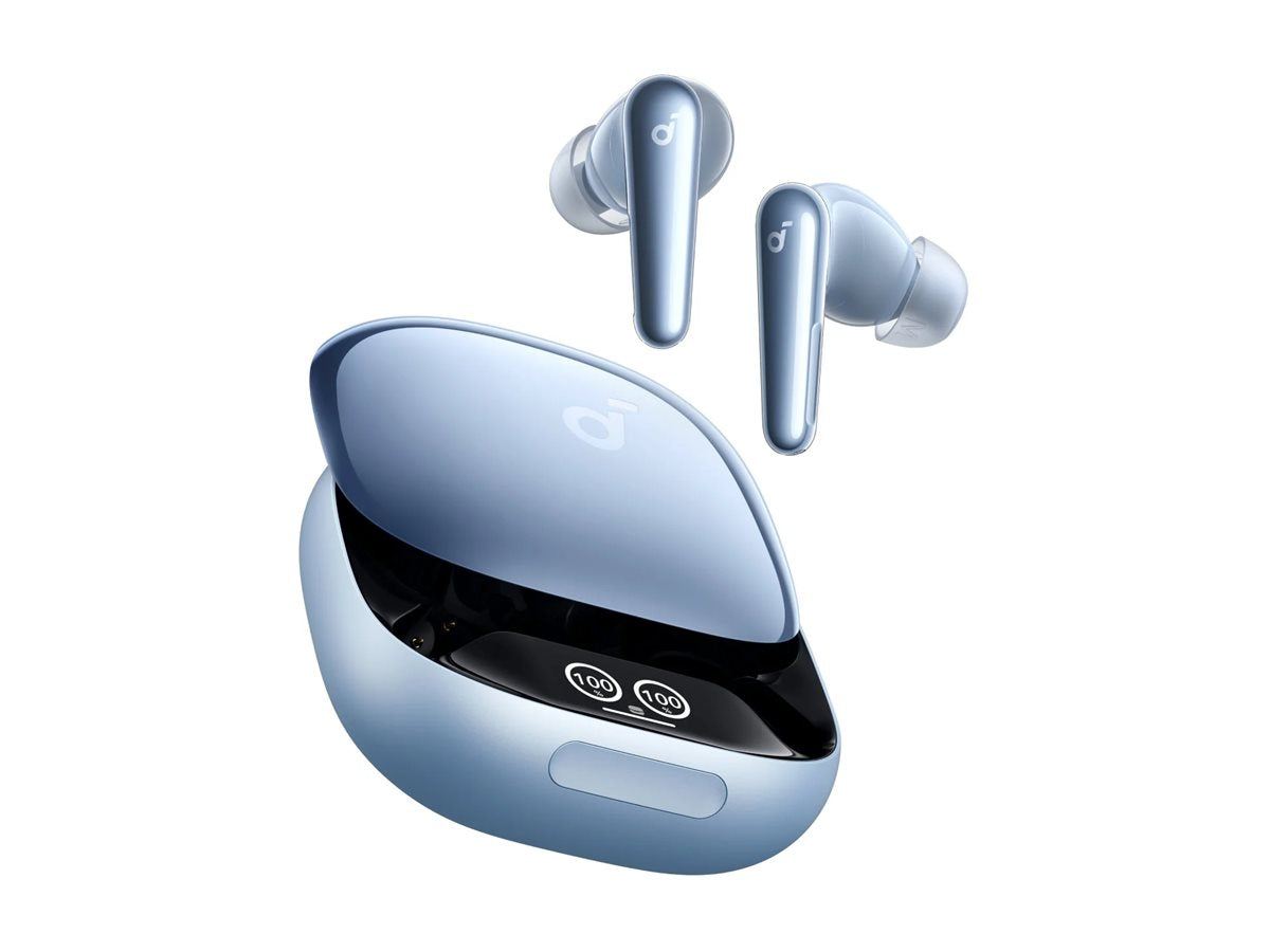 ANKER Soundcore Liberty 4 Pro light blue glossy True wireless Earbuds NC Smart Case Display mit Touch-Leiste ANC IPX5