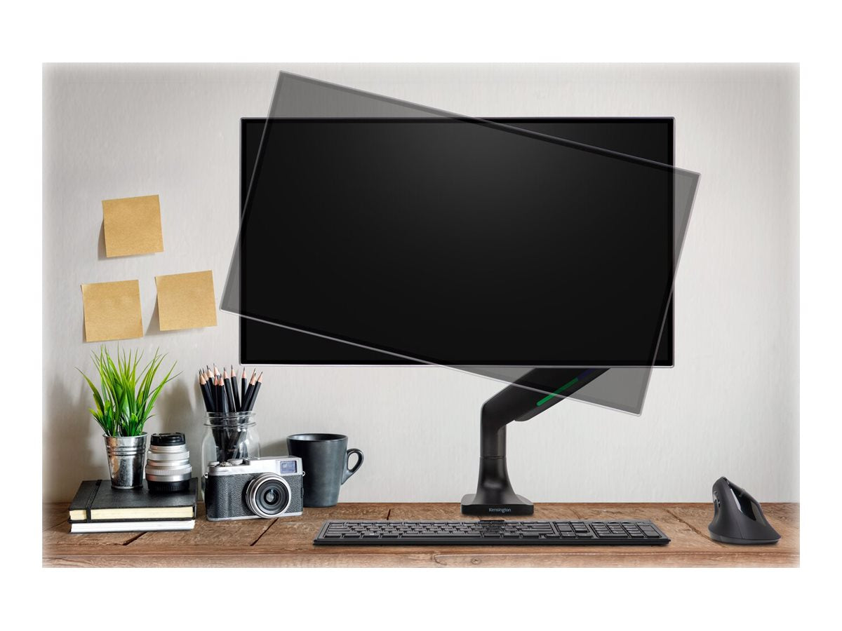 KENSINGTON One-Touch Single Monitorarm - schwarz Vorderansicht