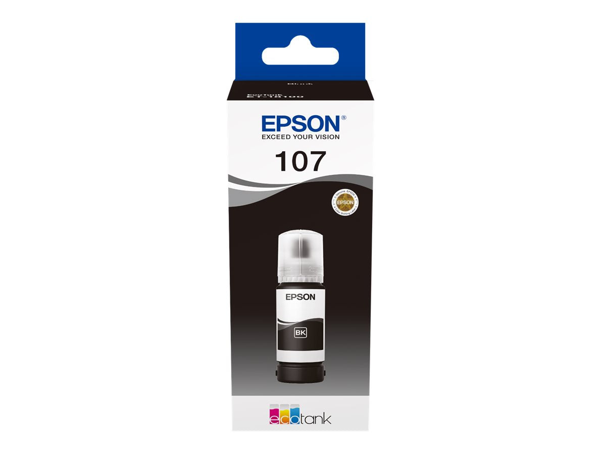 EPSON 1LB 107 EcoTank Black Ink Bottle Verpackung