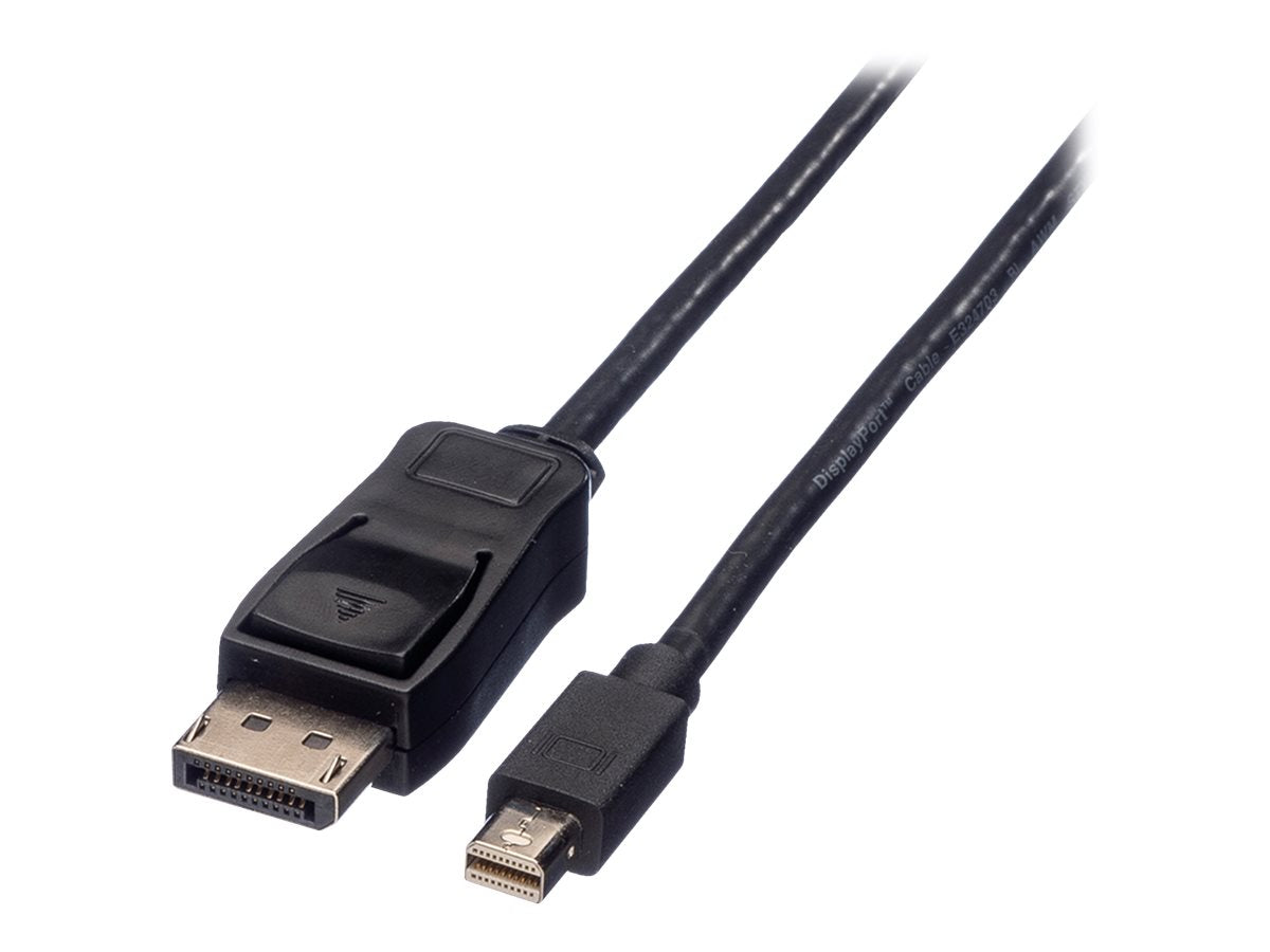 VALUE DisplayPort Kabel DP ST - Mini DP ST schwarz 5m Vorderansicht
