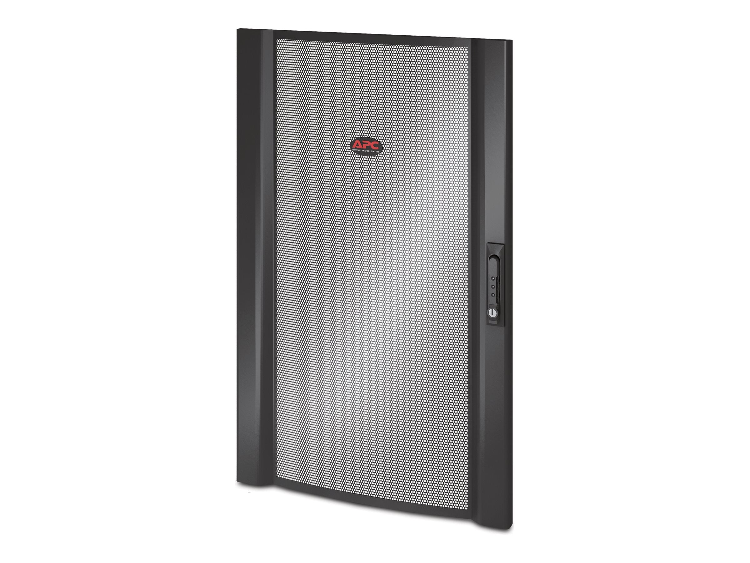 APC Tuer Netshelter SX 600mm perforierd gebogen 20HE - Vorderansicht