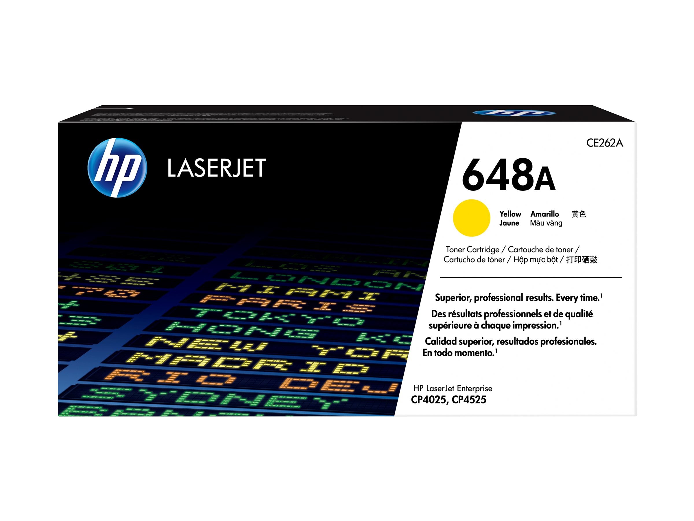 HP 648A Tonerpatrone CE262A Gelb Vorderansicht