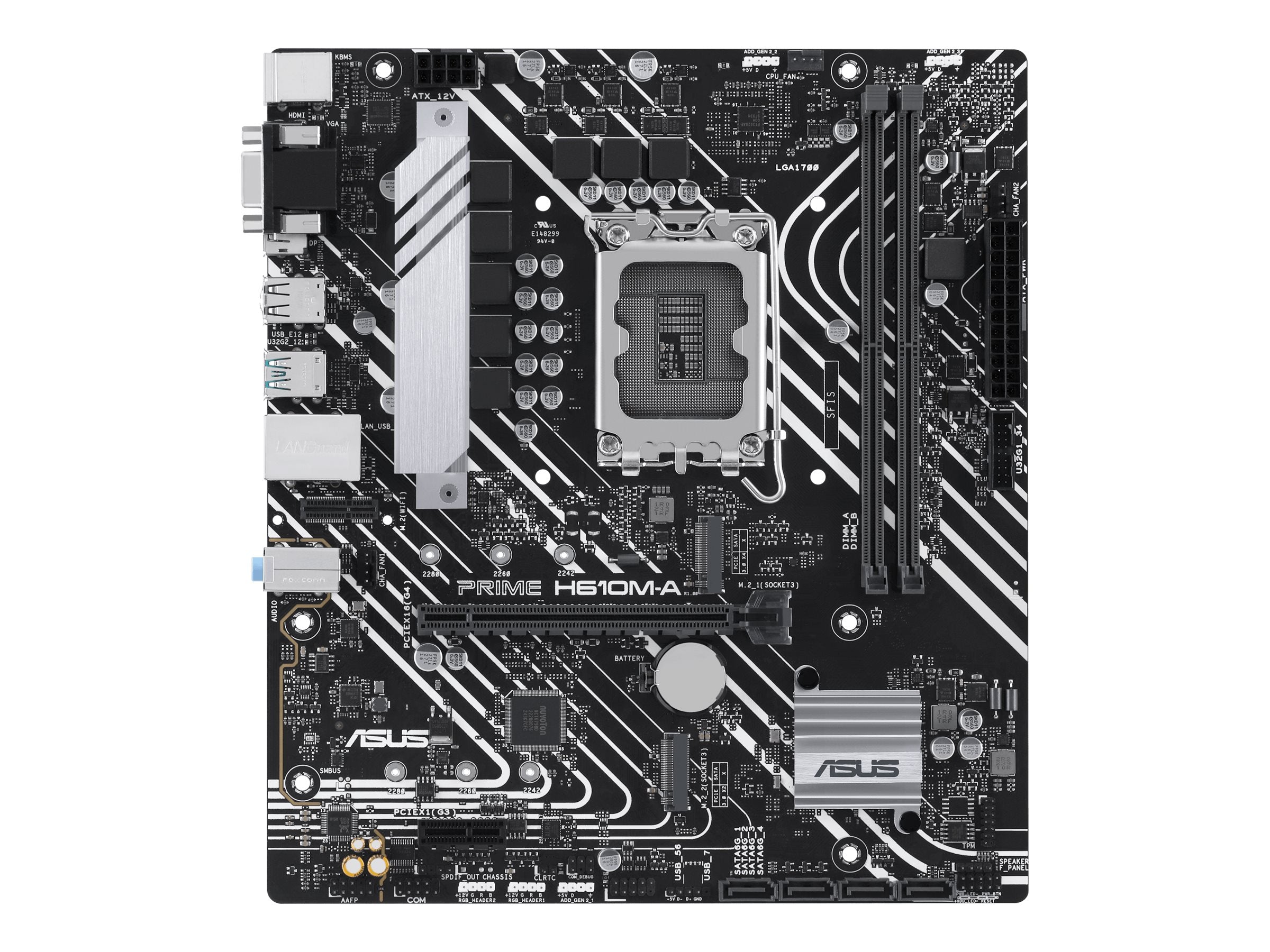 ASUS PRIME H610M-A-CSM Motherboard Vorderansicht