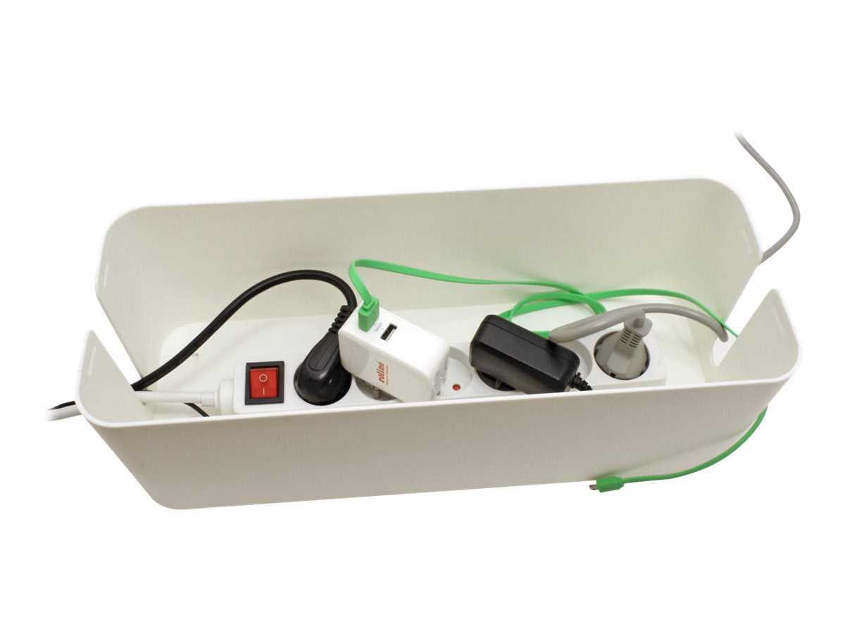 VALUE Kabel-Box gross weiss Vorderansicht