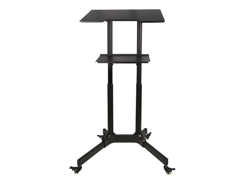 TECHLY Universal Trolley schwarz für Notebook oder Projektoren - Vorderansicht
