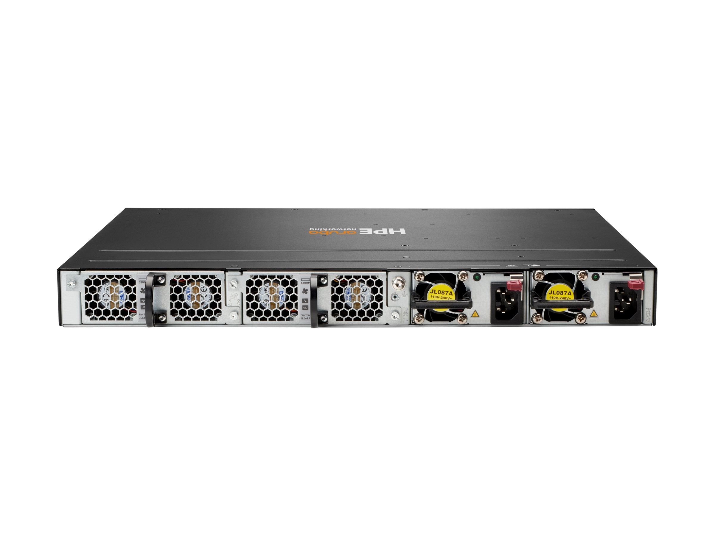ARUBA HPE Aruba 6200M 48G Class4 PoE 4SFP+ Switch - Rückansicht