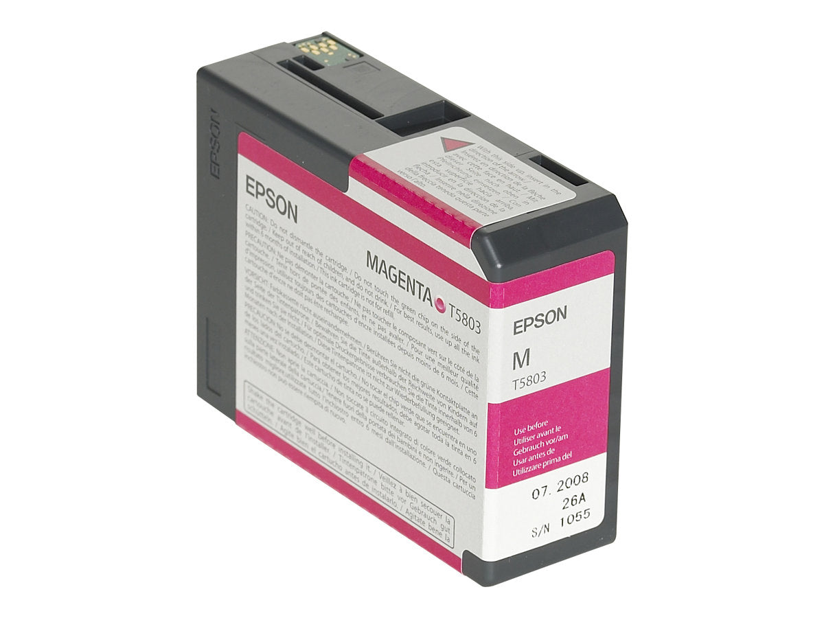 EPSON T5803 Tintenpatrone Magenta Vorderansicht