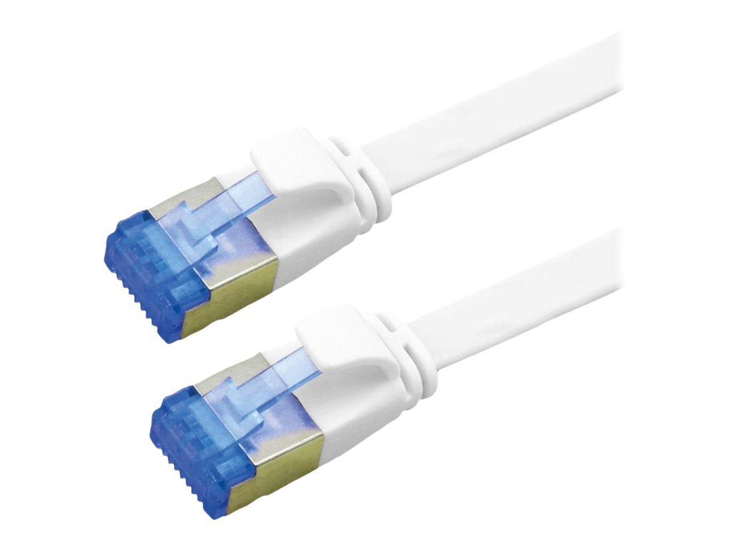 VALUE Patchkabel Kat.6A Class EA FTP extra-flach weiss 0,5m - Vorderansicht