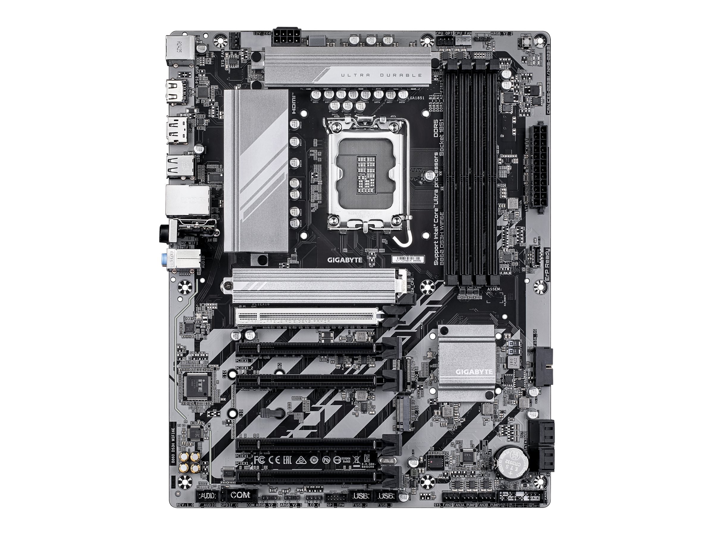 GIGABYTE B860 DS3H WIFI6E Motherboard Vorderansicht