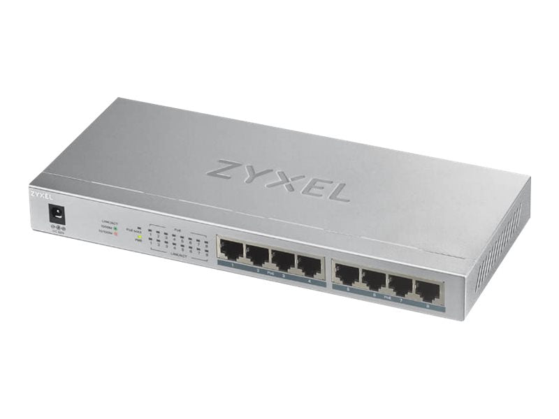 ZYXEL GS1008-HP 8-Port GbE Unmanaged PoE Switch Vorderansicht