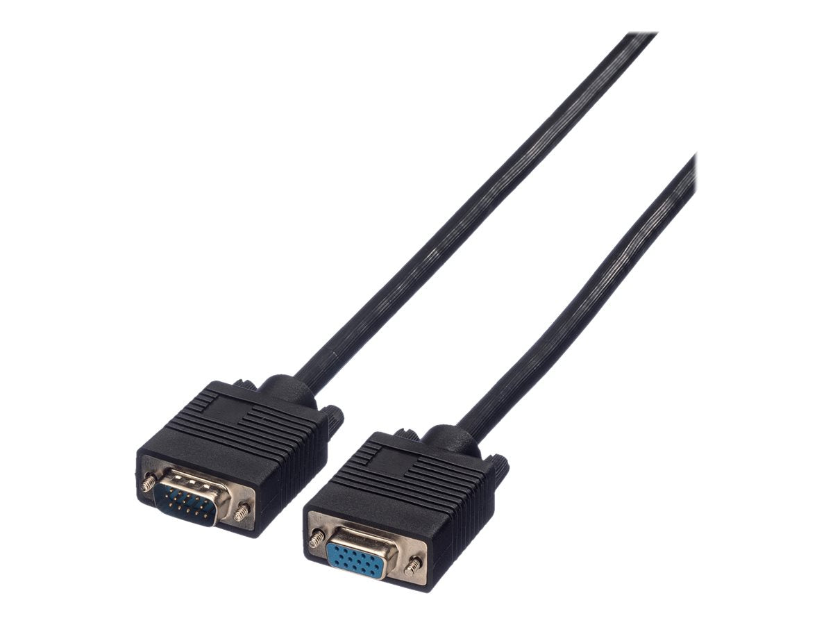 ROLINE VGA-Kabel HD15 ST - BU 3m Vorderansicht