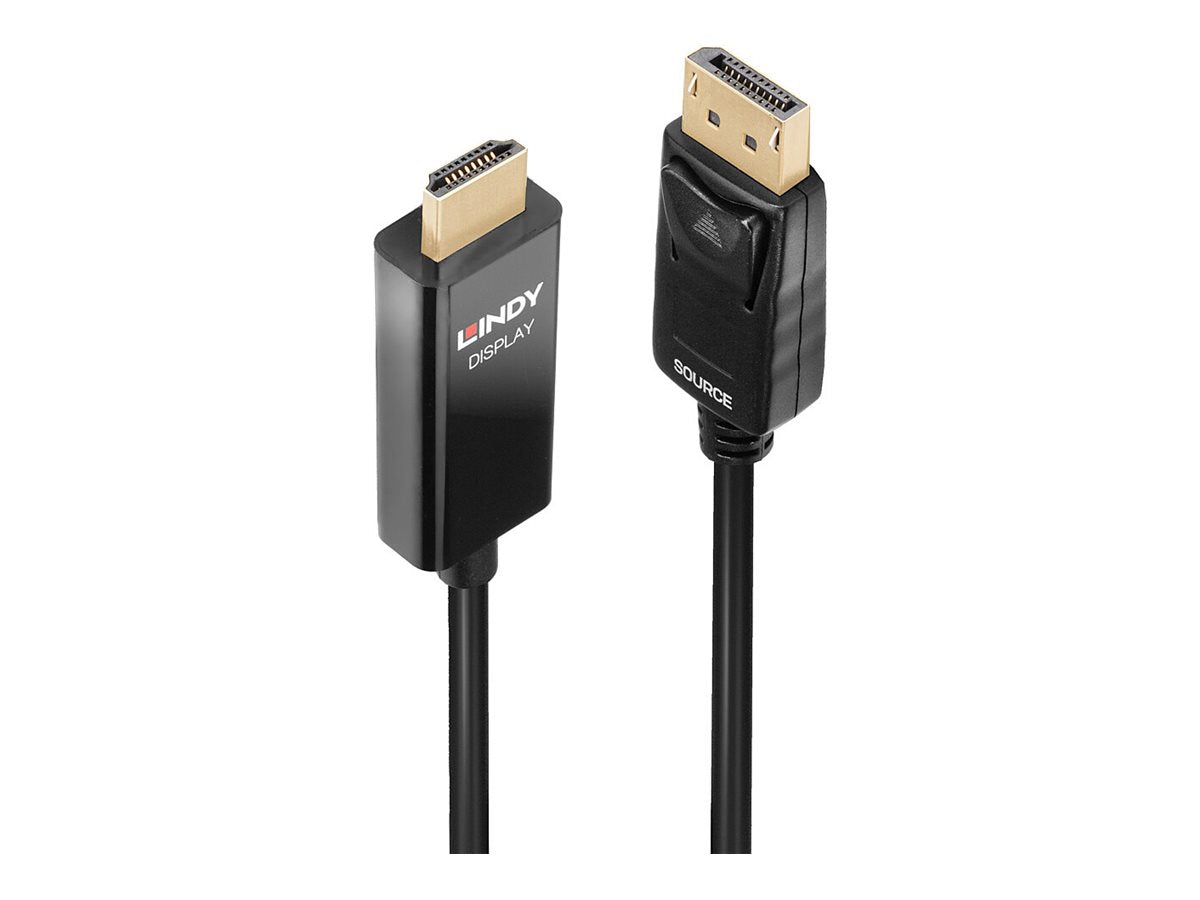 LINDY 5m DP an HDMI Adapterkabel mit HDR - Vorderansicht