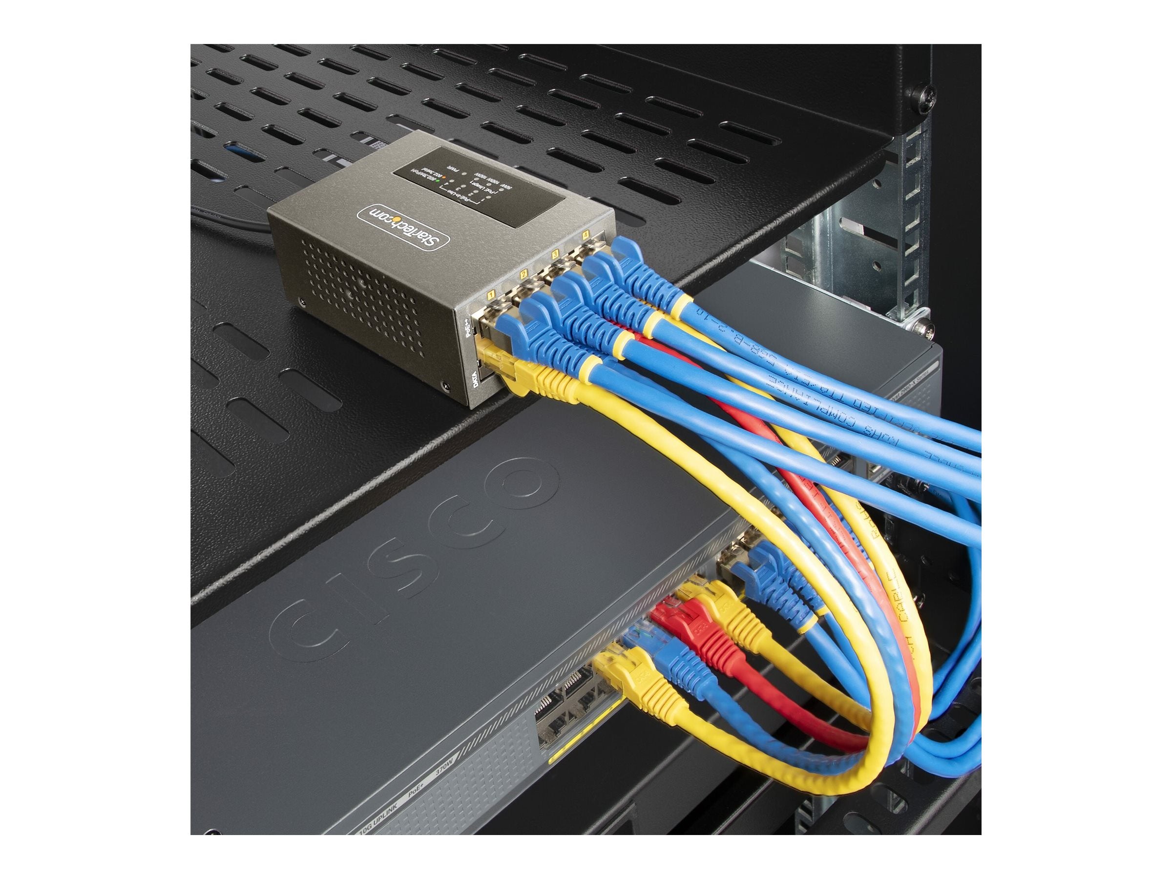 STARTECH.COM 4-Port Multi-Gigabit PoE++ Injector Detailansicht