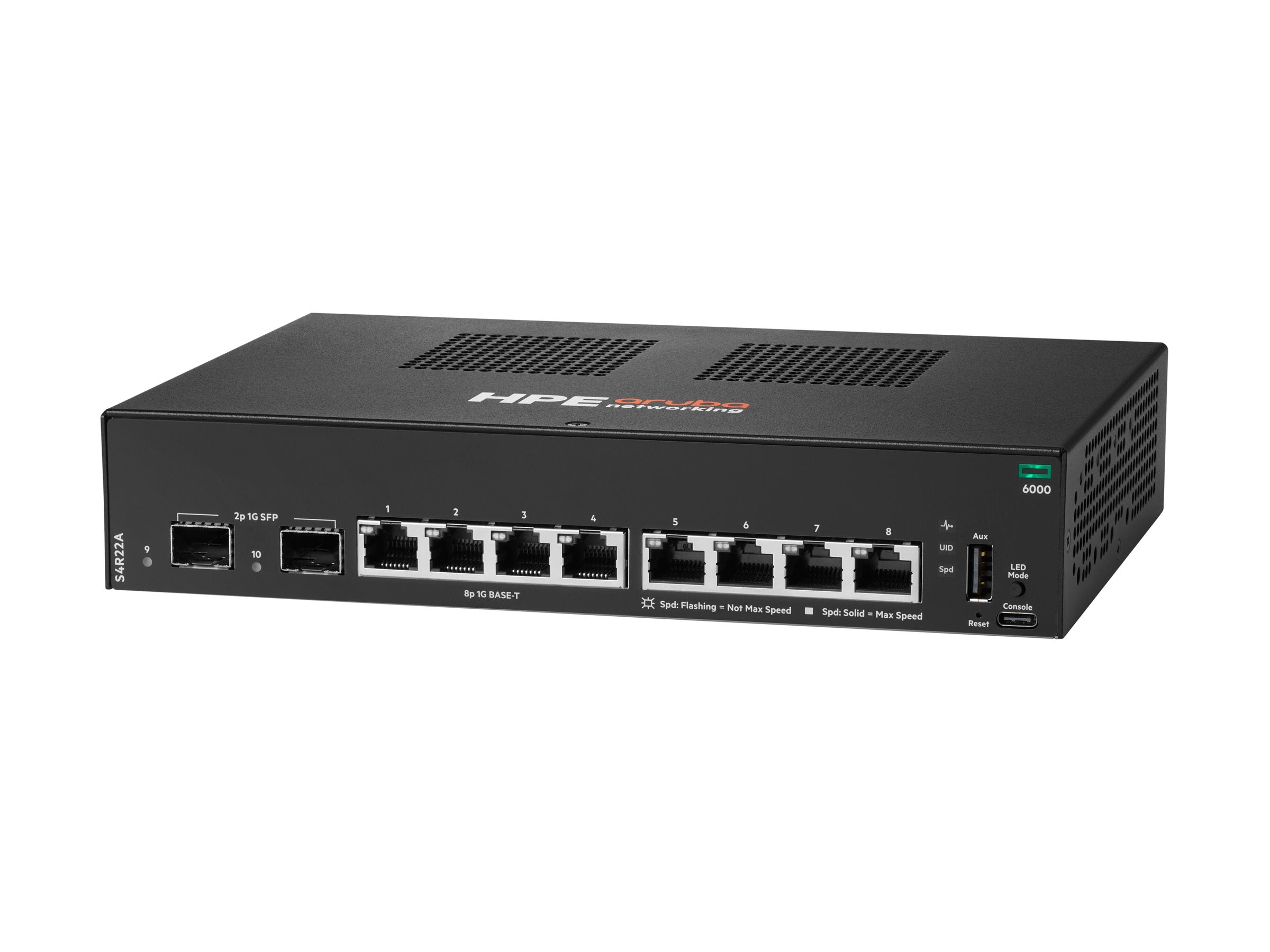 ARUBA HPE ANW 6000 8G 2F Sw EU en Vorderansicht