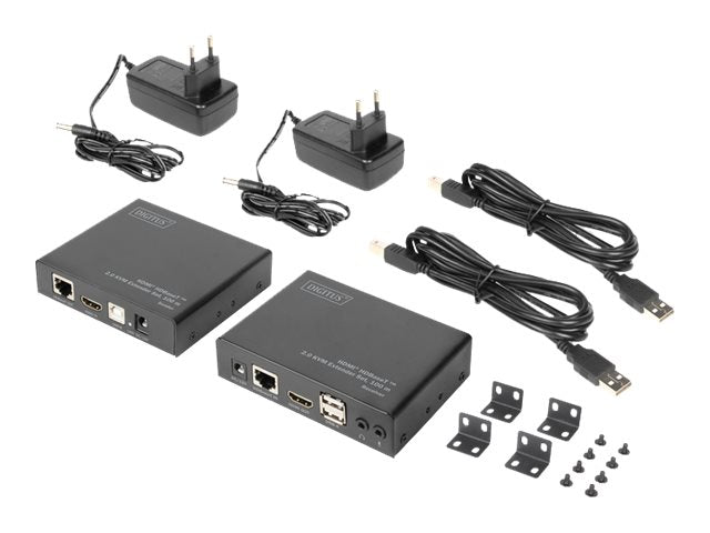 DIGITUS HDBaseT 2.0 HDMI KVM Extender Set Detailansicht