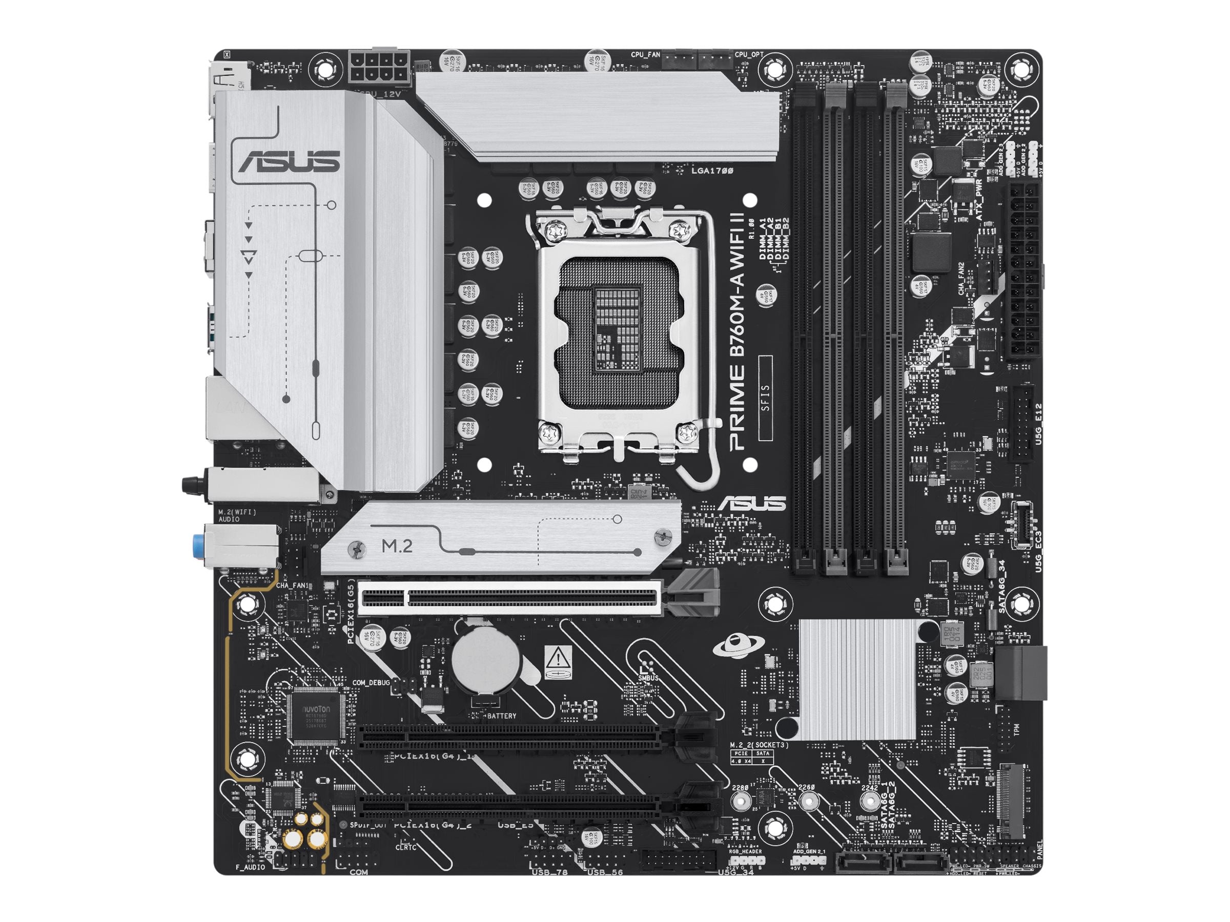 ASUS PRIME B760M-A WIFI II Motherboard Vorderansicht