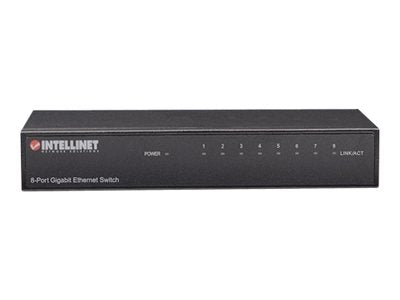 INTELLINET 8Port Gigabit Ethernet Switch Seitenansicht