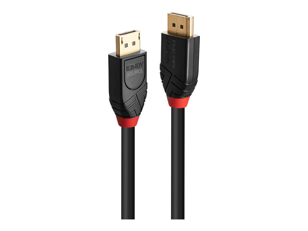 LINDY 5m Aktivkabel DisplayPort 1.4 Vorderansicht