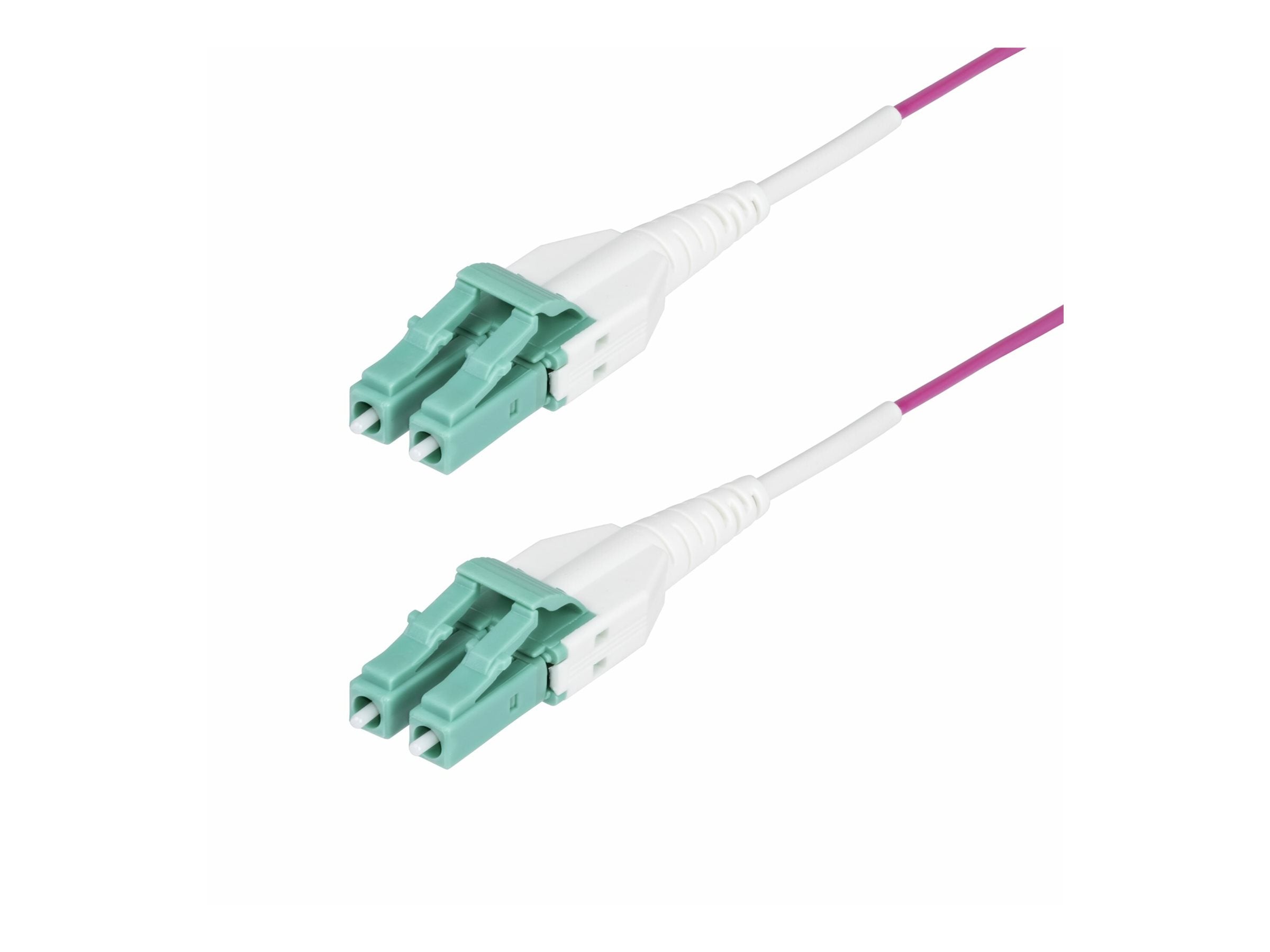 STARTECH.COM 20m LC-LC UPC OM4multimode Glasfaserkabel Erika Violett 50/125 40G/100G Uniboot LWL Patchkabel OFNR Kabel
