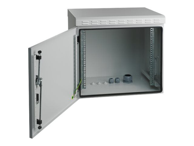 EFB 48,26cm 19Zoll 9HE Tiefe 450mm IP55 Wandgehaeuse Vorderansicht