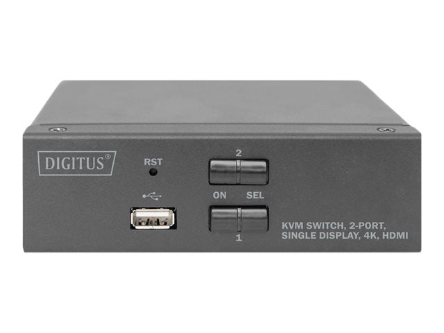 DIGITUS KVM Switch 2x1 HDMI Rückansicht