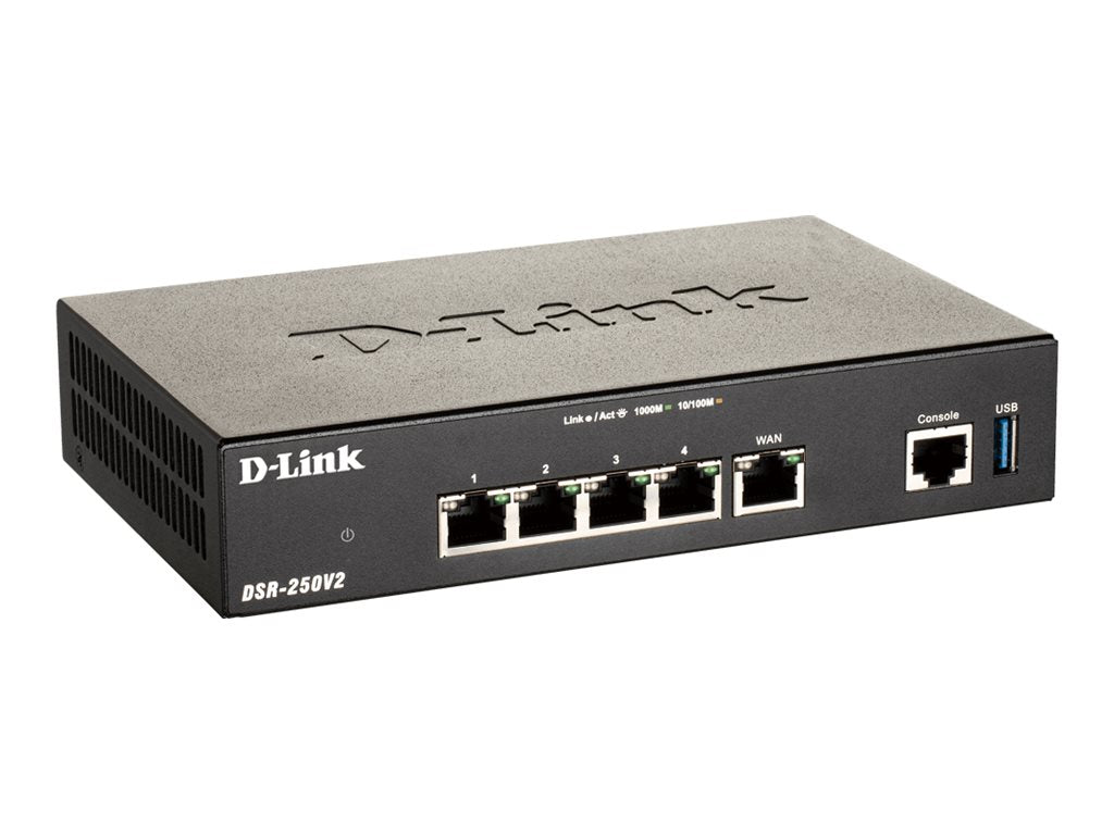 D-LINK DSR-250V2 Wireless VPN Security Router Detailansicht