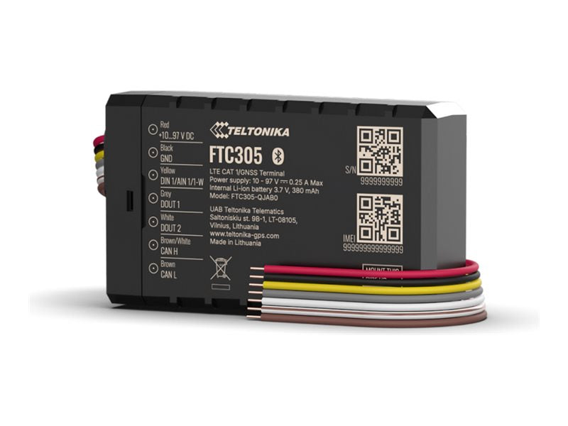 TELTONIKA TELEMATICS FTC305 Compact 4G LTE Cat 1 e-mobility tracker with CAN data reading with casing