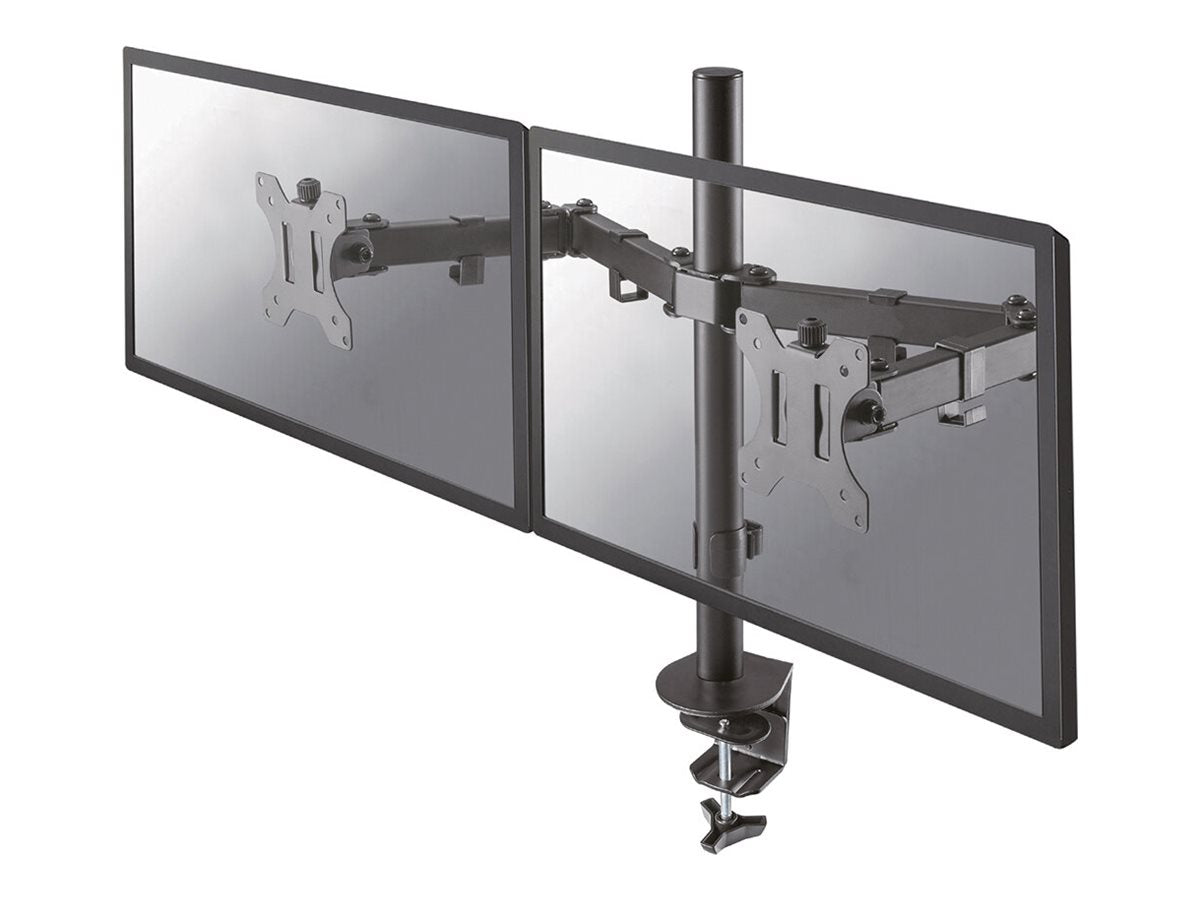 NEOMOUNTS Monitor Dual-Desk Mount Tischhalterung FPMA-D550DBLACK Vorderansicht