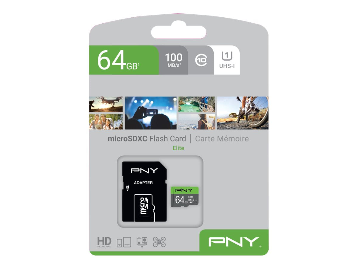 PNY Micro SD Card Elite 64 GB Vorderansicht