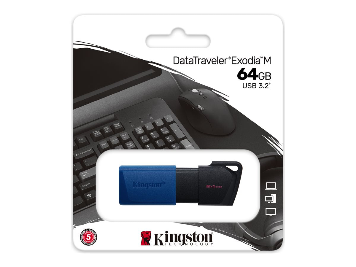 KINGSTON 64GB DataTraveler Exodia M mit Kappe