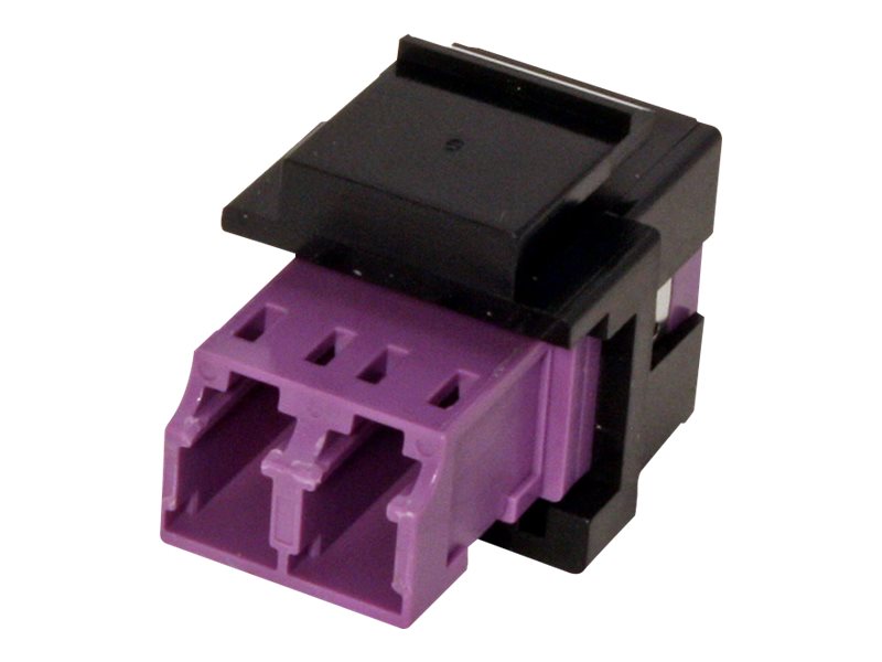 ROLINE Keystone LWL-Adapter LC/LC Duplex Multimode OM4 - Vorderansicht