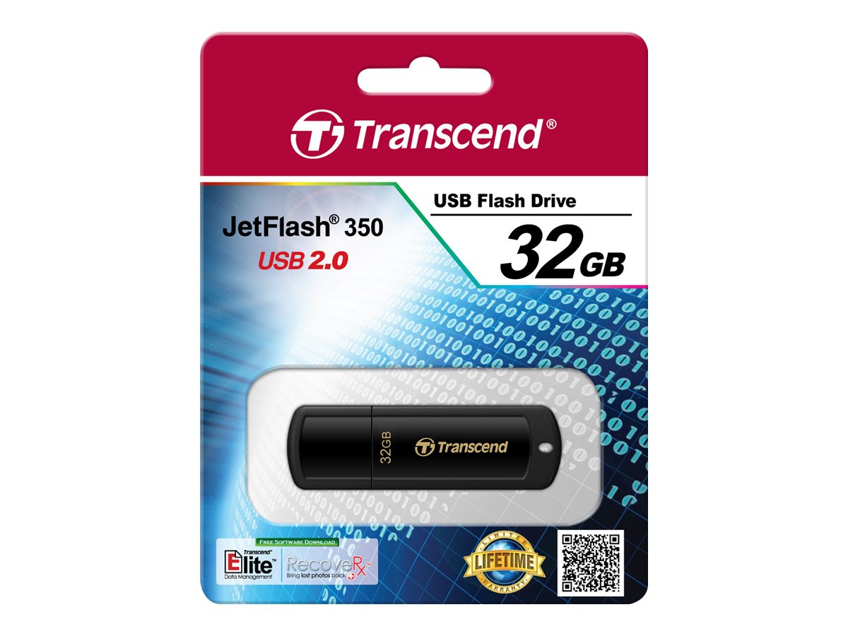 TRANSCEND 32GB USB Stick JETFLASH 350 - Rückansicht