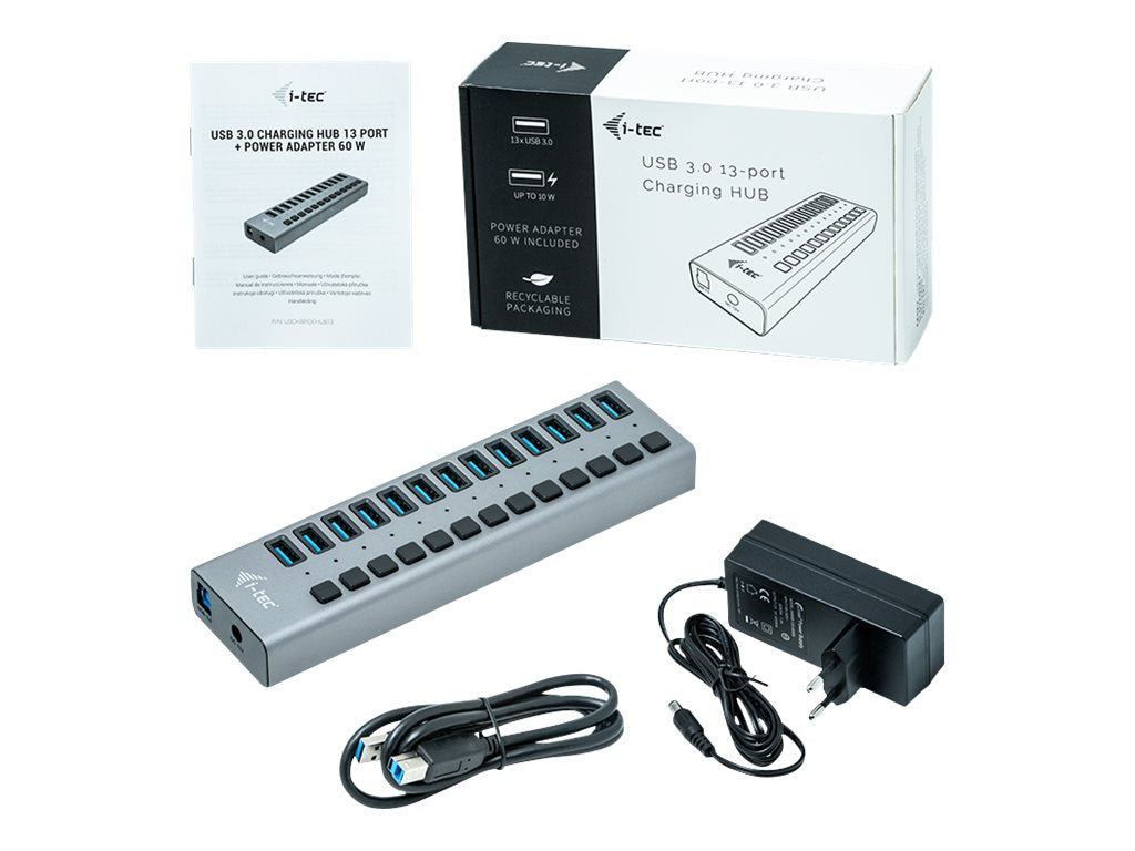 I-TEC USB 3.0 Charging HUB 13port Vorderansicht