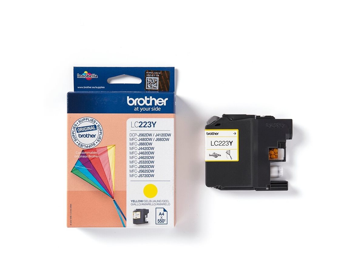 BROTHER LC-223 Tinte gelb Vorderansicht