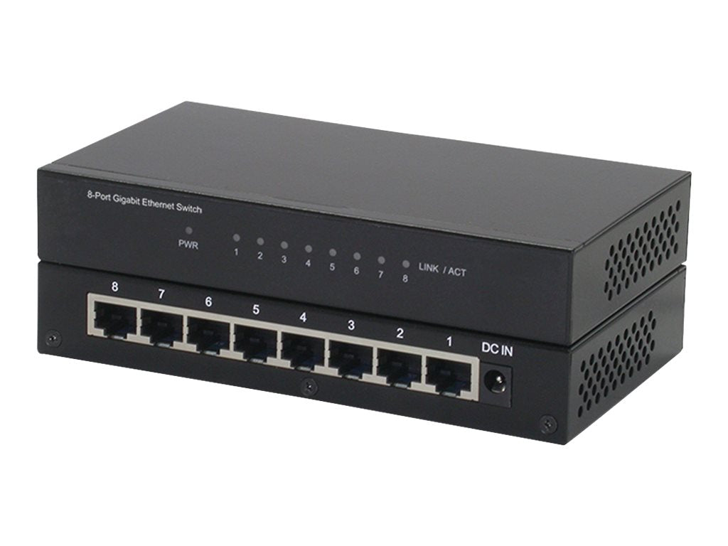 ROLINE Gigabit Ethernet Switch 8 Ports Detailansicht