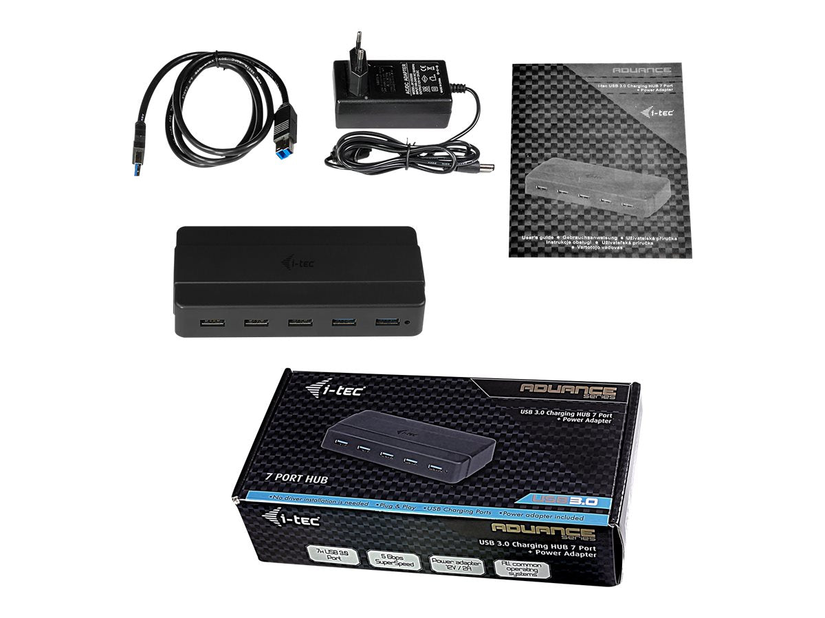 I-TEC USB 3.0 Advance Charging HUB 7 port Vorderansicht