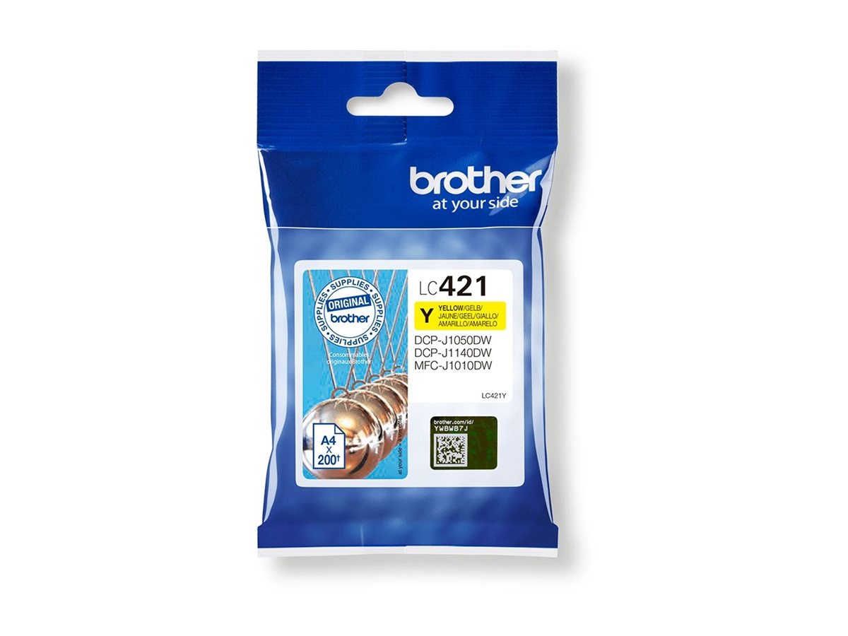 BROTHER LC-421Y Gelb Tintenpatrone Detailansicht