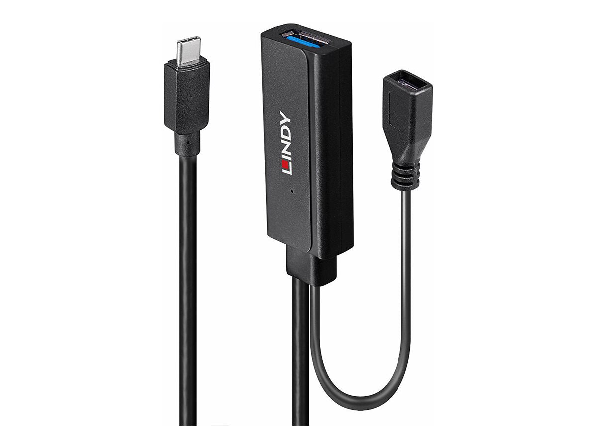 LINDY 5m USB 3.2 Gen 1 C/A Aktivverlängerung - Vorderansicht