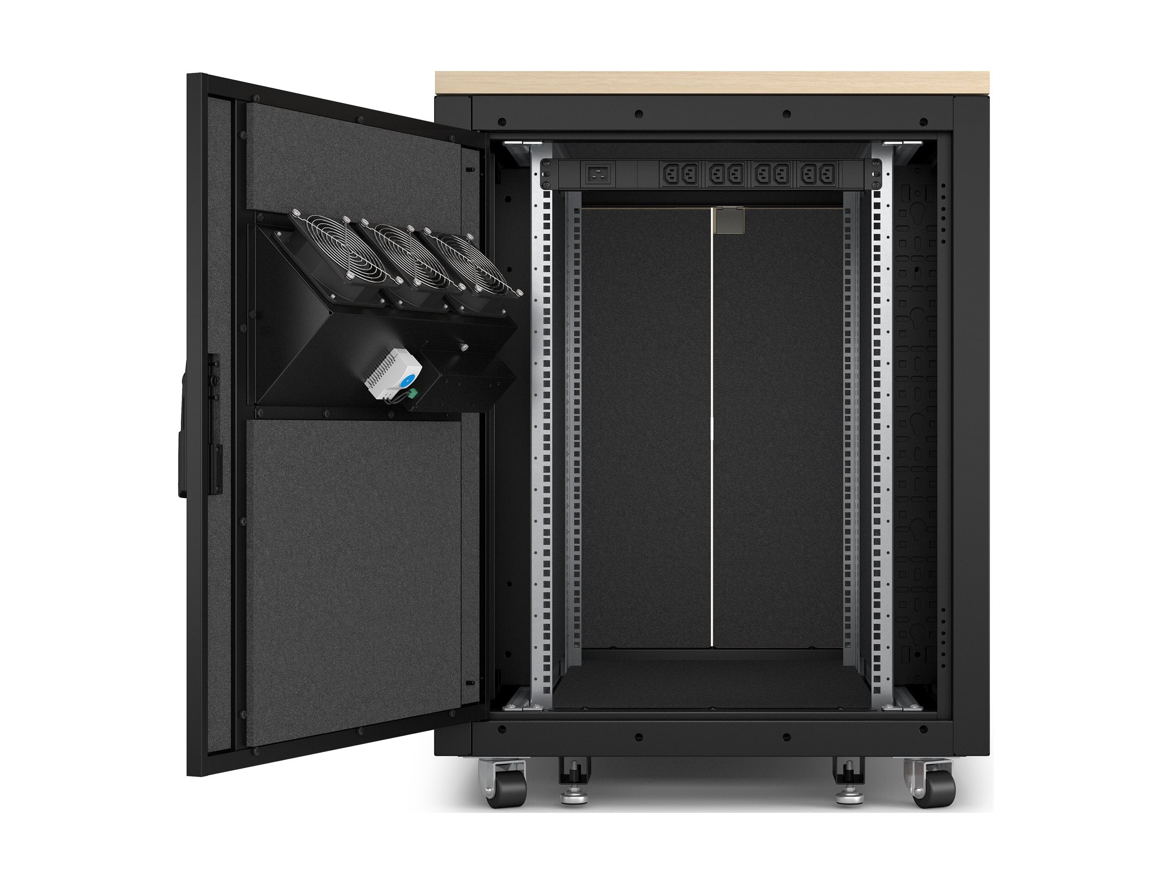 APC NetShelter Soundproof Server Rack 17U Seitenansicht