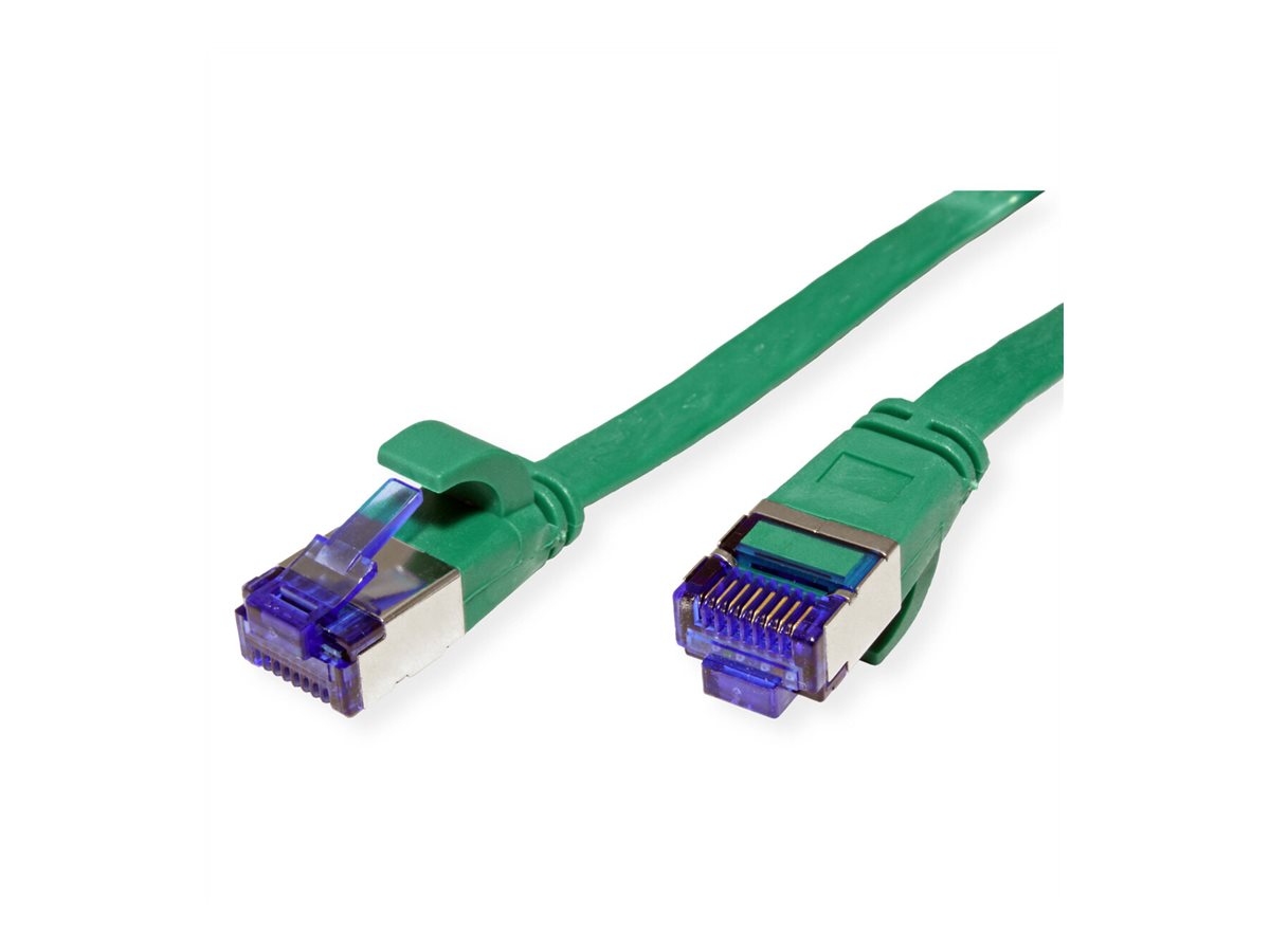 VALUE Patchkabel Kat.6A Class EA FTP extra-flach grün 5m - Vorderansicht