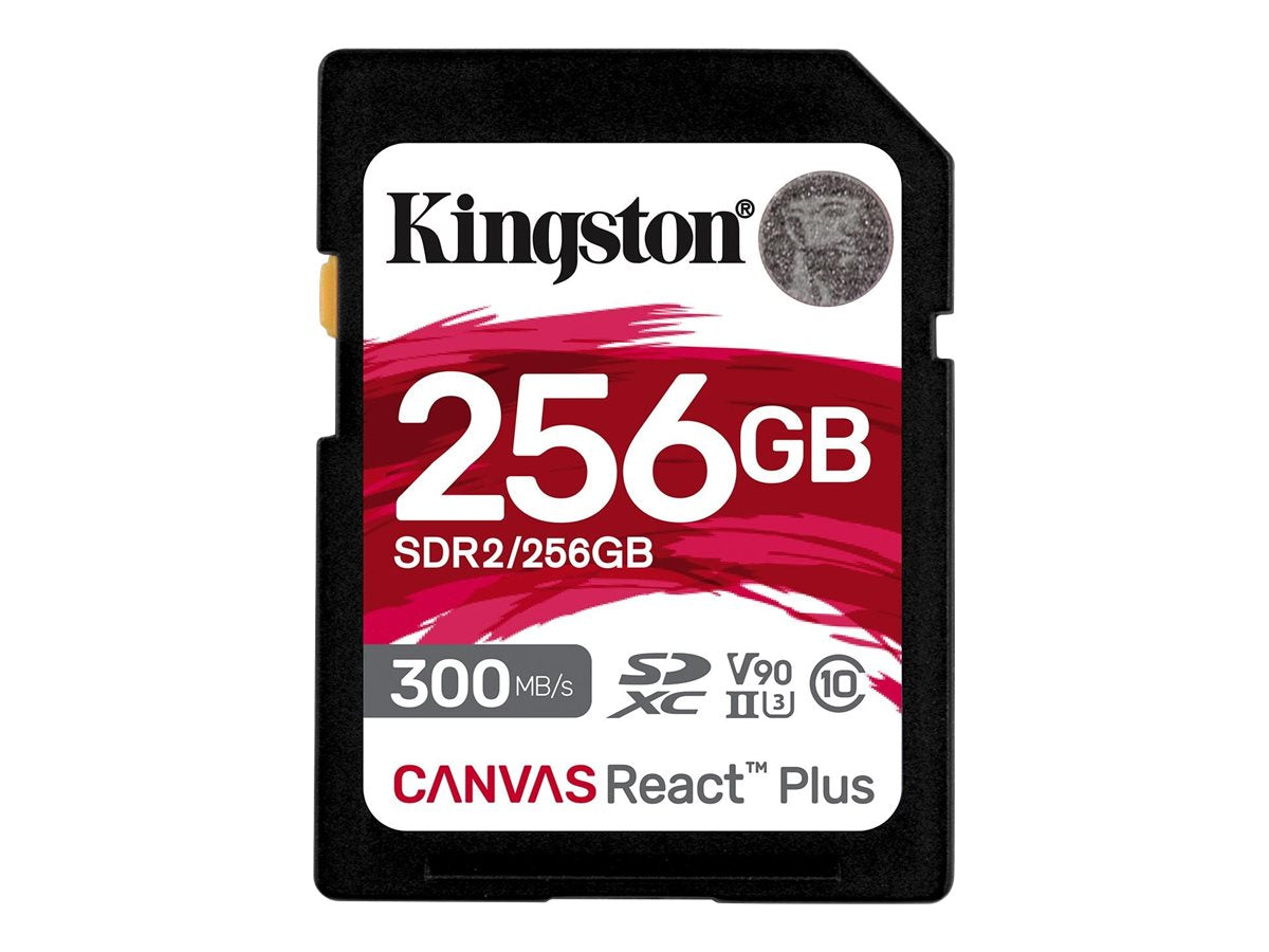 KINGSTON 256GB Canvas React Plus SDXC UHS-II Vorderansicht